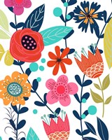 Colorful Floral 1 Framed Print