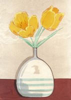 Vase with Tulips I Framed Print