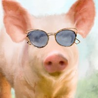 Sun Glasses Pig Fine Art Print