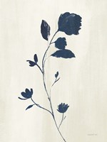 Simple Nature III Indigo Cream Fine Art Print