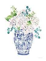 Chinoiserie Hydrangea II Blush Fine Art Print