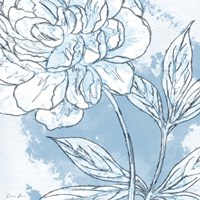 Blue Floral 2 Framed Print