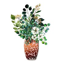 Orange Paisley 2 Fine Art Print