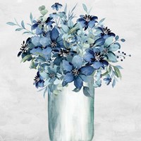 Vase Of Blue Fine Art Print