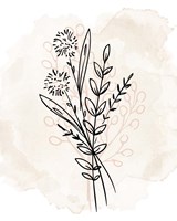 Floral Sketch 1 Fine Art Print