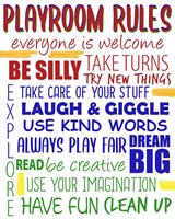 Playroom Rules Fine Art Print