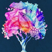 Painted Tree 1 Fine Art Print