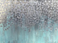 Raining on Aqua Fine Art Print