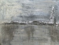 Metallic Landscape with Silver Leaf Fine Art Print