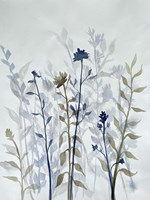 Blue Lit Growth 2 Fine Art Print