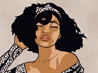 Cheetah Print Diva Fine Art Print