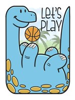 Dino Playing Framed Print