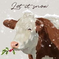 Let It Snow Farm Fine Art Print