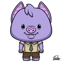 Baxter Bat Fine Art Print