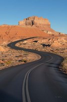 Goblin Valley State Park Road Framed Print