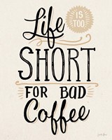 Bad Coffee I Neutral Framed Print