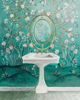 Chinoiserie Bath I Fine Art Print