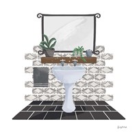Relaxing Bathroom I Dark Fine Art Print