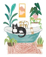 Urban Jungle Bath IV Fine Art Print