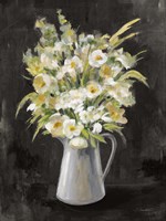 Farm Bouquet on Black Fine Art Print
