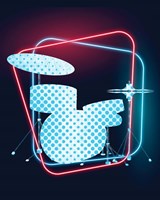 Neon Music 2 Fine Art Print