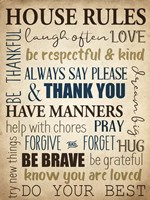 House Rules Fine Art Print