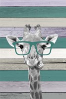 Giraffes Glasses 2 Fine Art Print