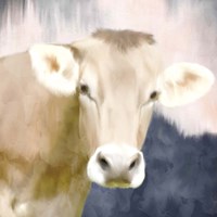 Pink Bush Cow Fine Art Print