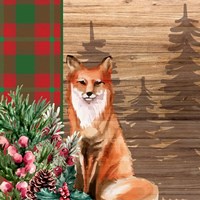 Woodland Christmas Square 3 Fine Art Print