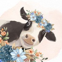 Floral Cow Fine Art Print