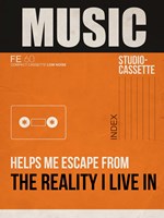 Music Is Escape Fine Art Print