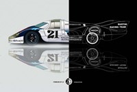 1971 Porsche 917 Martini Rossi III Fine Art Print