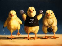 Cardio Chicks Fine Art Print