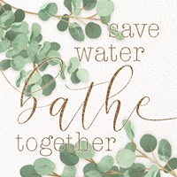 Mint Save Water Fine Art Print