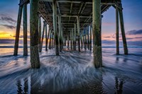 Under The Pier at Dawn Fine Art Print