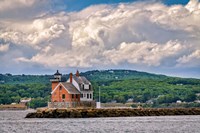 Cloudy Day at Rockland Breakwater Fine Art Print
