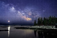 Milky Way Over the Sheepscot River Fine Art Print