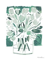 Light Green Tulips I Framed Print