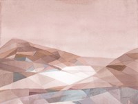 Warm Geometric Mountain v2 Fine Art Print