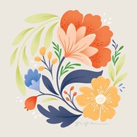 Floral Study I Bright Framed Print