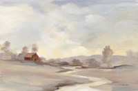 Monochromatic Farm View Fine Art Print