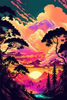 Sunset B1 Fine Art Print