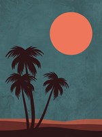 Desert Palm Trees Framed Print