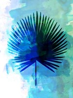 Tropical Chamaerops Leaf Watercolor Fine Art Print