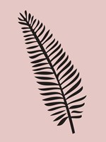 Tropical Blush Pink Leaf Fine Art Print