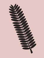 Tropical Blush Pink Leaf Fine Art Print