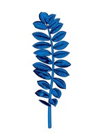 Floating Blue Leaf Branch Fine Art Print