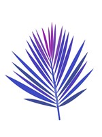 Blue Tropical Leaf I Fine Art Print
