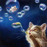 Blowing Bubbles Fine Art Print