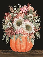 Fall Floral with Pumpkin Fine Art Print